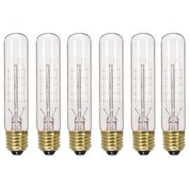 Satco S2415 6-Pack 20T9/CL/120V Vintage