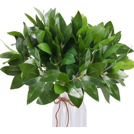 6 Plantas Artificiales, Plantas Artificiales, arbustos con Hojas Verdes, Plantas Verdes al Aire Libre, Plantas de plástico para Primavera, jarrón,... 