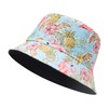 ZLYC Unisex Sun Hat, Beach Hat, Angler’s Hat, Flower/Plant/Rainforest Print,