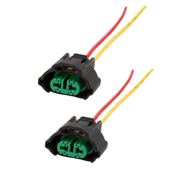 Pair of H11 Socket H11 Headlight Bulb Wiring Connector Adaptors