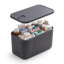 Caja pequeña con cerradura para medicamentos seguros, caja de almacenamiento con cerradura para nevera/aperitivos, alimentos, cajas de bloqueo de telé