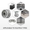 LONGRUNFORU 4" X 2" Sliding Gate Wheels, Cast Iron V