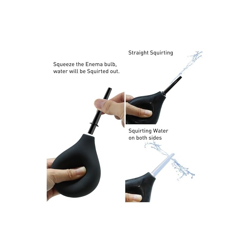 TopQuaFocus Kit de pera para enema de 236 ml (8