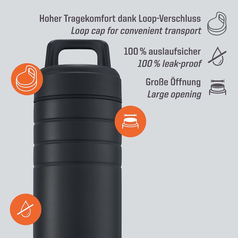 Esbit insulated bottle 410874 Adult Unisex, Black, 700ml