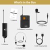 TONOR UHF Wireless Microphone System with Dual Headset Microphones/Lavalier Lapel