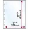 Enigma Xtra E1 Acid Free Archival Sleeves for Ring Binder Albums - 1 Pocket per Page (10 Pack)