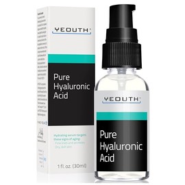 YEOUTH Acido Hialuronico Puro Serum Facial, Srum Anti-rides  LAcide Hyaluronique pour le Visage 100, Cadeaux pour Femmes Hommes, Biologique, Vgtalien 