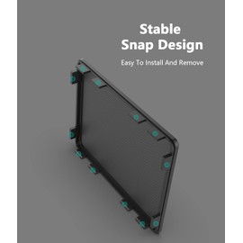 ADJNPCY Dust Filter for Synology NAS DX517 DX513 Dustproof PVC Cover - Black