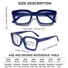 3 Pack Readers for Women Oprah Style Square Reading Glasses