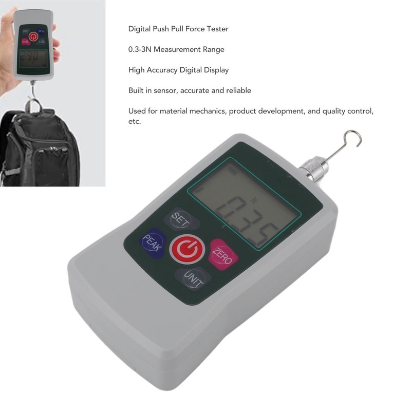 Digital Display Force Gauge Built in Sensor High Accuracy Push