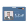 10 x Karteo® Blank Plastic Cards White Horizontal Horizontal with