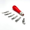 Hxszk Linocut Tools Set - 6 Interchangeable Blades with Red