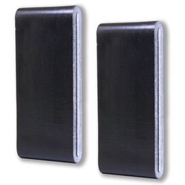 RediTape Travel Size Black Duct Tape 2-Pack - Pocket Size Flat Mini Roll - for Repairs Outdoors Emergency Crafts - 1.88 inch x 5 Yards per Pack