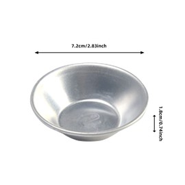 JASOLYI 10pcs Aluminum Egg Tart Molds,Tart Tin Pudding Moulds,Muffin Tin Ramekins,Mini Baking Pudding Tins Set for Egg Tart Baking Tray Cupcake Cup Custard/Pasteis De NATA Tray