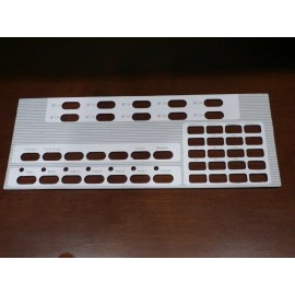 Mitel Super console 1000 Replacement DESIGNATION Paper OVERLAY. (Grey)