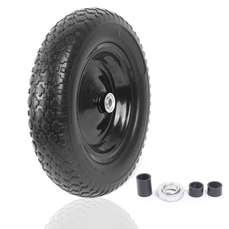 AR-PRO 4.80/4.00-8" Flat Free Tire and Wheel - 14.5" Solid