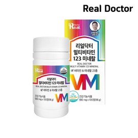 Real Doctor Multivitamin 123 980mg 100 tablets (98g) 1 mineral / 리얼닥터 멀티비타민 123 980mg100정 (98g) 1개 미네랄