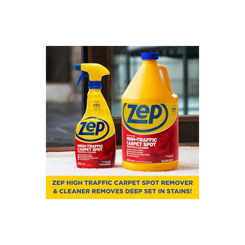 Zep Limpiador de alfombras de alto tráfico, 1 galón (caja
