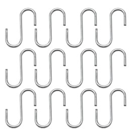 Vkinman 100Pcs 0.8 Inch Stainless Steel S Hooks, Small S Shaped Hooks for Christmas Ornaments Jewelry Hanging Holders