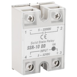SSR10 DD 10A 5-220VDC Solid State Relay High Speed Silent Anti-Vibration Compact for Automation Industries