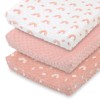 The Peanutshell Baby Changing Pad Covers Girl, Pink Minky Changing