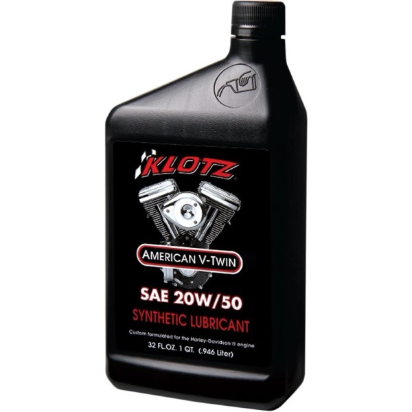 Klotz Oil American V-Twin Techniplate Lubricant - 20W50 - 1qt.