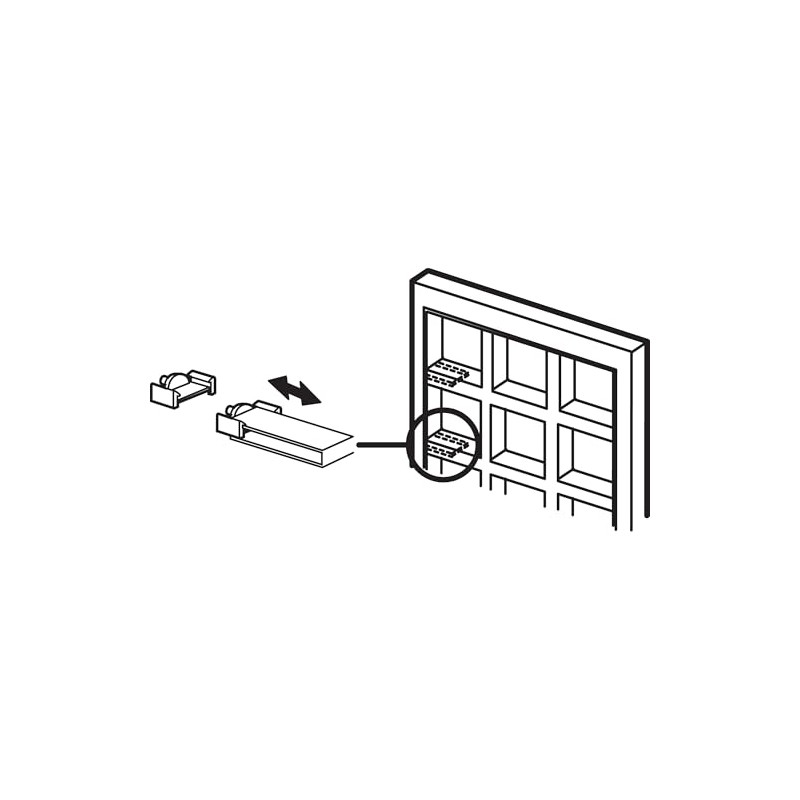 Prime-Line L 5839 Clear Plastic Window Grid Retainer Clips (6