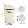 Insulated Lunch Container 304 Stainless Steel Leakproof Portable Round Thermal