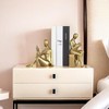Decorative Bookends, Ceramic Book Ends for Shelves, Home Office Decor
