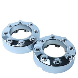 Fit 2005-2018 F250 F350 Chrome Open Center Wheel Hub Cap 4x4 Front 2pcs