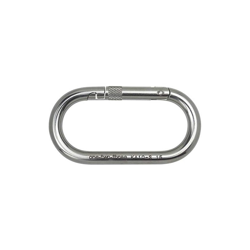 123 (KA10-S) Carabiner Stainless Steel O Shape No Ring