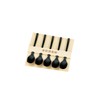 Nakatani Brothers Shokai "Yamanaka Lacquerware" Wood Grain Teaspoon, 5 Pieces,