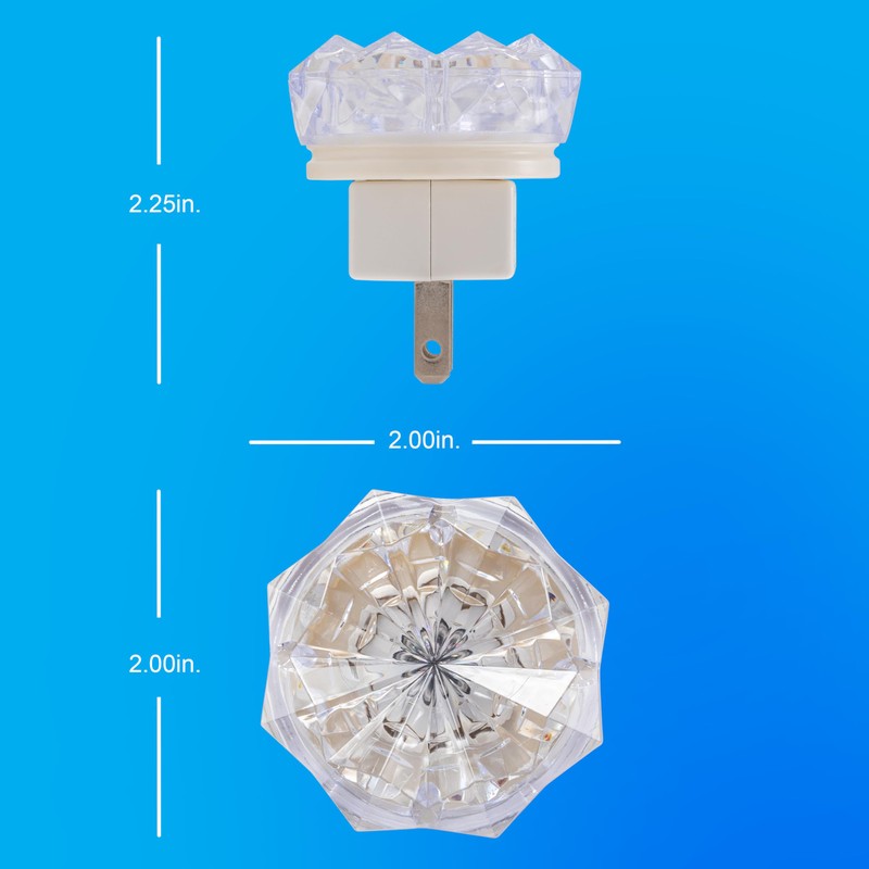 GE SleepLite Jewel LED Night Light, Plug-in, Always on, Amber,