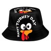 Kicoyuaz Thanksgiving Turkey Bucket Hat for Men Women, Fashion Unisex