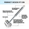 Double Sided Meat Tenderizer Made of 304 Stainless Steel, Durable