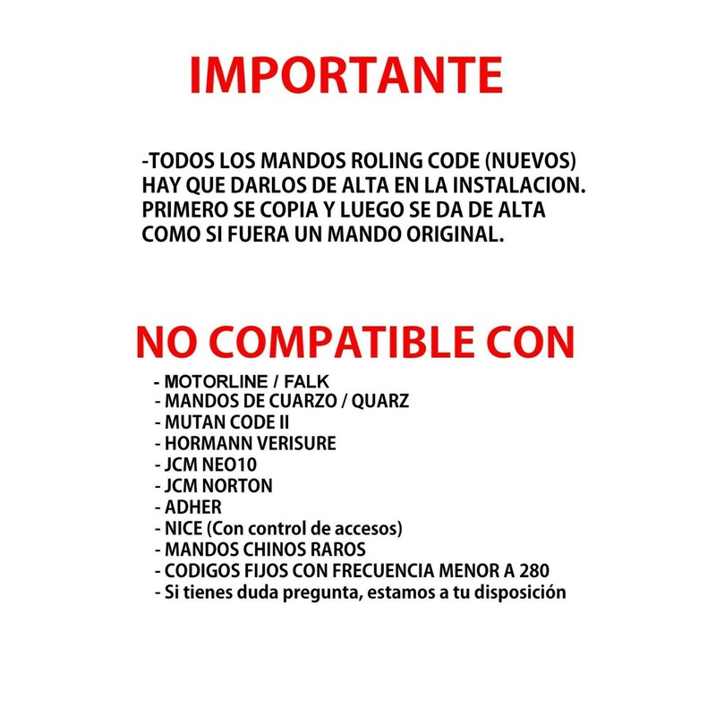 carcasaschulas HR Matic 2 Rolling Code Universal Remote Control Compatible