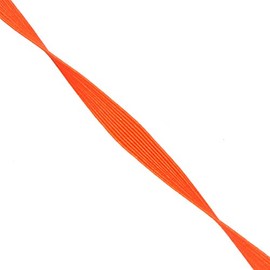 Mandala Crafts 10mm 50 Yds Roll of Orange Elastic Bands for Sewing - 3/8 Flat Elastics Cord - 3 8 Inch Braided Stretch Straps for Crafting