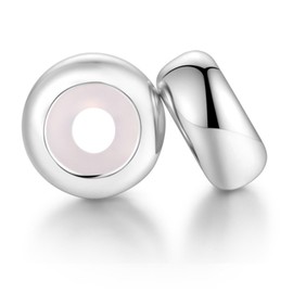 LOVANS 2 PCS 925 Sterling Silver Rubber Spacer Stopper Beads Charms for DIY Europe Bracelets