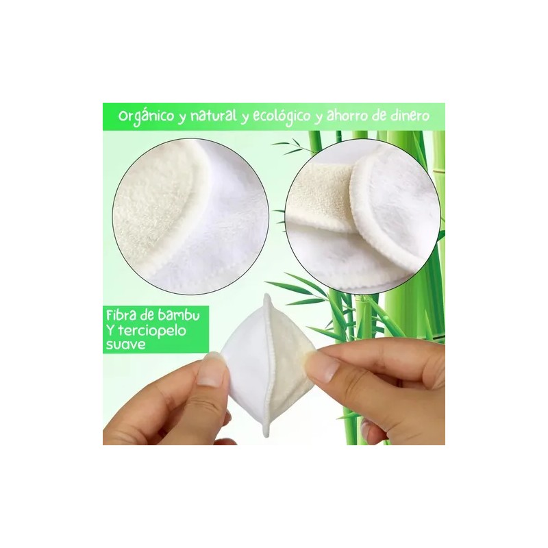 Almohadillas Desmaquillantes Reutilizables Microfibra 4pz F