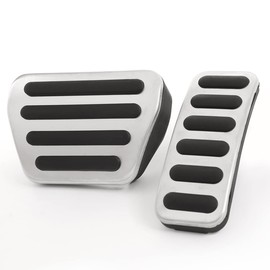 CHEYA Non-Slip Gas Brake Pedal Pad Accelerator Pedal Cover Set for Land Rover Range Rover Sport/Evoque/Velar/Vogue 2013-2020, for Land Rover Discovery 5 2014-2020,for Defender 2020 (Style 2)