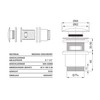 VILSTEIN Universal Drain Valve, Washbasin, Pop Up Valve with Overflow,