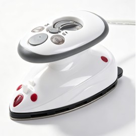 LBTEE Travel Mini Steam Iron for Clothes, Portable Garment Steamer with Dual Voltage, Compact Iron for Quilting, Sewing and Handcraft