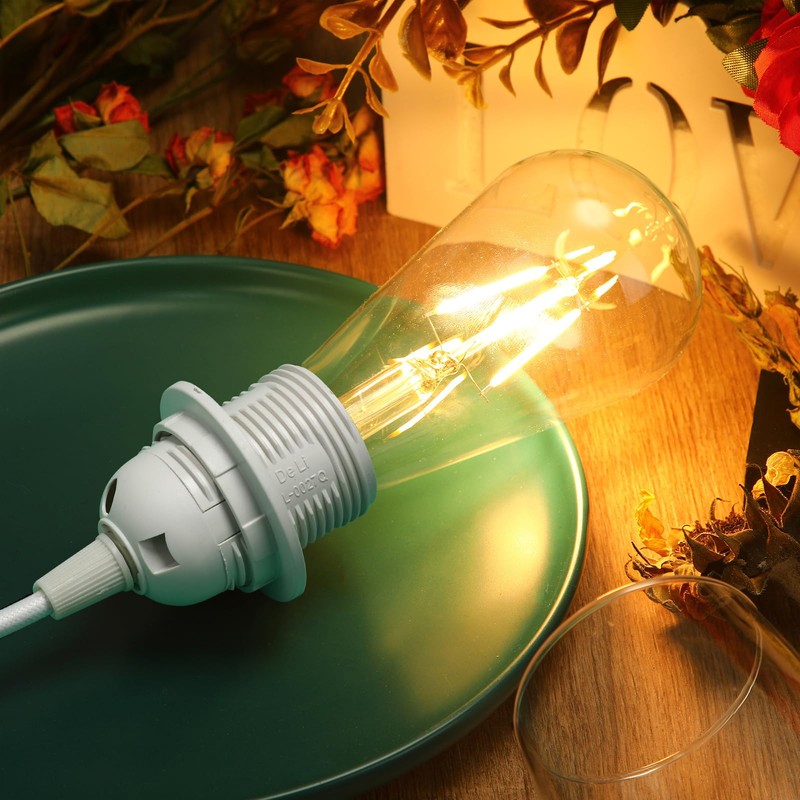 6 Pack Plug in Hanging Light Kit for Christmas E26/e27