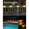 Herzila Solar Deck Lights Outdoor, 8 Pack Fence Lights Solar