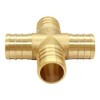 Uenede 2PCS LF Brass 1/2 Inch PEX 4 Way Cross