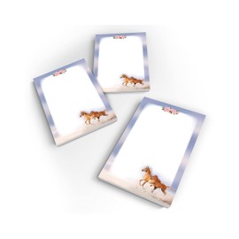 Junapack 12 Mini Notepads Horse with Foal Party Bags for Children's Birthday Party Favours for Girls / A7 Format