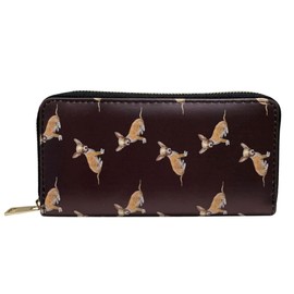 GFM® Womens Purse Wallet - Chihuahua Dogs - Coffee Brown - (FS)(PRS-CHI-CF-5052-C)