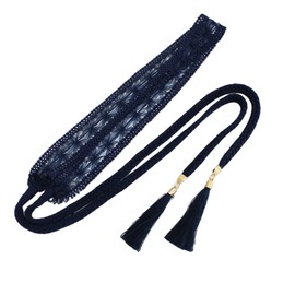 FAIRYGATE Tassel Belt Women's Fashion Thin Braided Skinny Woven Belts Waist Band for Skirt Dress Waistband for Women and Girls A0815
