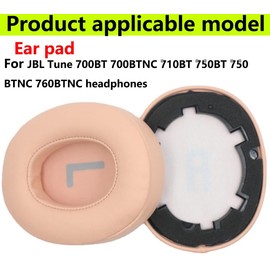 Replacement Ear Pads Compatible with JBL Tune 700BT 700BTNC 710BT 750BT 750BTNC 760BTNC Headphones Soft Protein Leather Combined with Memory Foam Replace Ear Cushions for Repair Accessories -Pink