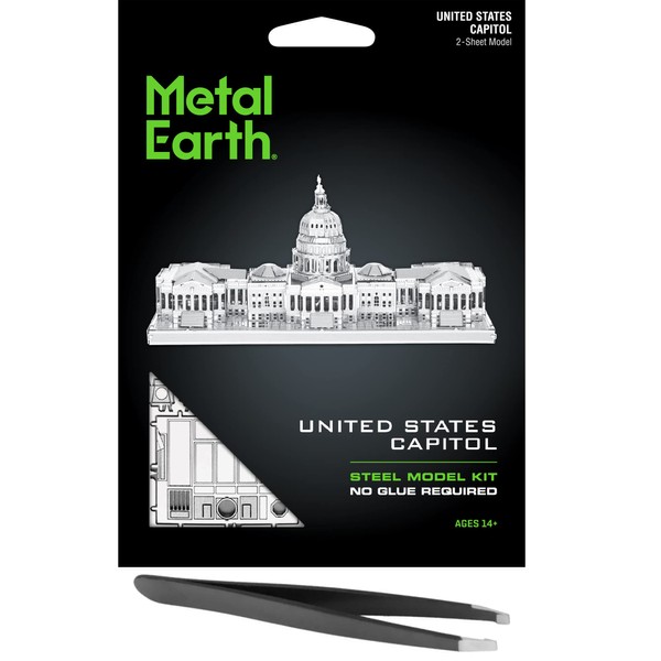Metal Earth US Capitol 3D Metal Model Kit Bundle with
